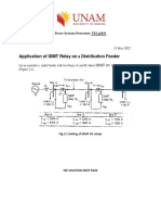 Application of Idmt Relay On Distribution Feeder: Power Systems Protection-Tecp3831