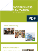 Forms of Business Organization: Prepared By: JIHADA A. ASKALI