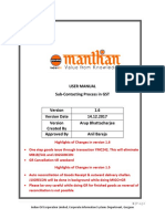 GST - MM Sub Contracting Manual Version 1.6