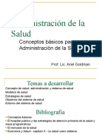 Conceptos Básicos para Administración de La Salud