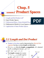 Chap. 5 Inner Product Spaces: 5.1 Length and Dot Product in R