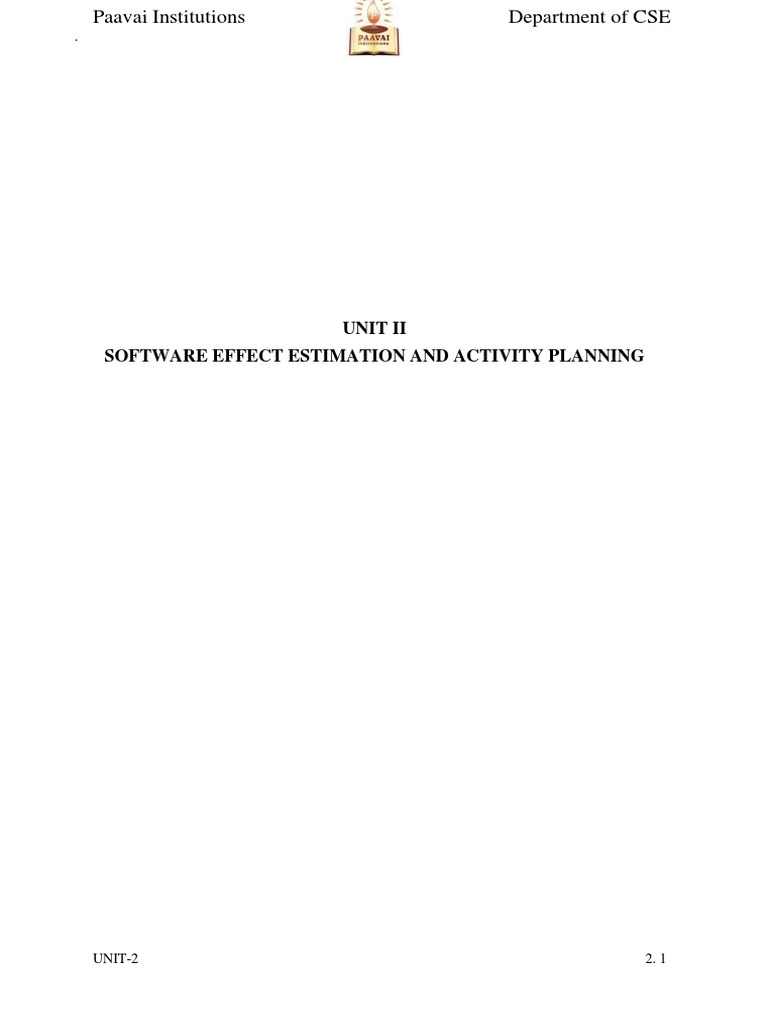 Software Effort Estimation Techniques | PDF | Software Development ...