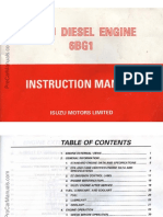 Isuzu Diesel Engine 6bg1 Instruction Manual