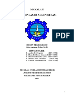 Makalah Konsep Dasar Administrasi