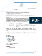 Surat Permohonan Penerbitan SUrat Referensi Rekening Aktif Bank BRI AN PT REKA CIPTA BANGSA
