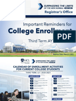 Revised Guidelines For Enrollment - Term 3 2020-2021