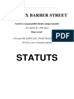 Cent Dix Barber Street: Statuts