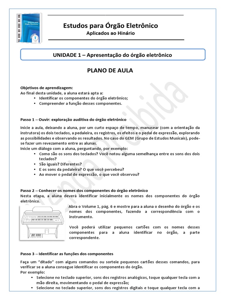 Estudo do Órgão Eletrônico CCB | PDF | Som