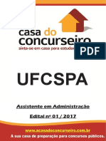 Ufcspa: Assistente em Administração Edital Nº 01 / 2017
