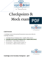 Checkpoints & Mock Exams