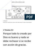 Agradecidos por la creación de Dios