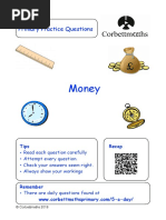 UK Money Calculation Exercises | PDF