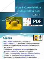 Introduction & Consolidation at Acquisition Date: Yq Ues Tion in Ale Xam