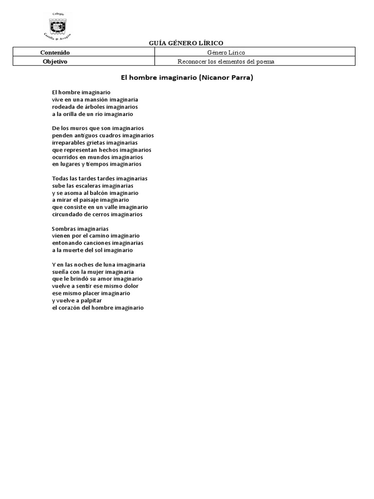 Guía de Poesía para Estudiantes | PDF | Amor, image size:768x1024