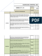 Matriz de Cobertura Semestral Historia y CS Sociales Segundo Básico