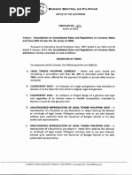 BSP Clean Note and Currency Policy Guide | PDF | Legal Tender | Banknote