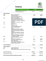 Oferta Skoda Octavia: Cod Model Pret Net (EUR Fara TVA) Pret Brut (Eur Cu Tva)