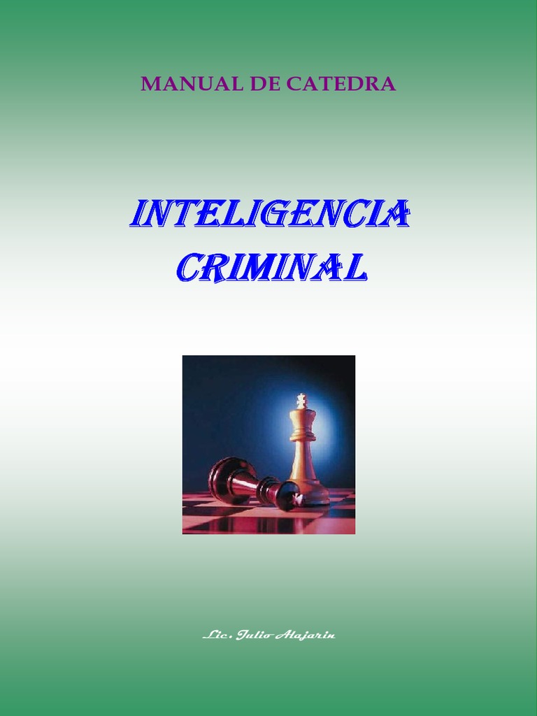 Inteligencia Criminal, Julio Hajarin PDF Realidad Conocimiento