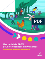 EPGV - Livret D'activité Pour Les Vacances de Printemps