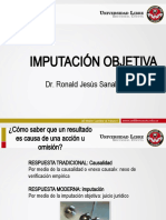 Imputación Objetiva: Dr. Ronald Jesús Sanabria Villamizar