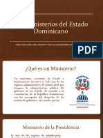 Los Ministerios Del Estado Dominicano: Organización Del Estado Y de Las Administraciones Públicas