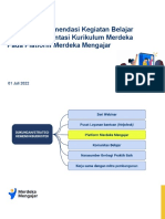 Panduan Rekomendasi Kegiatan Belajar Untuk Implementasi Kurikulum Merdeka Pada Platform Merdeka Mengajar