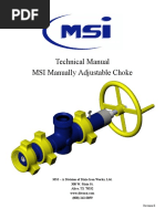 Technical Manual MSI Manually Adjustable Choke