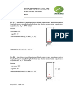 LISTA 1 – CÁLCULO DE VIGAS RETANGULARES