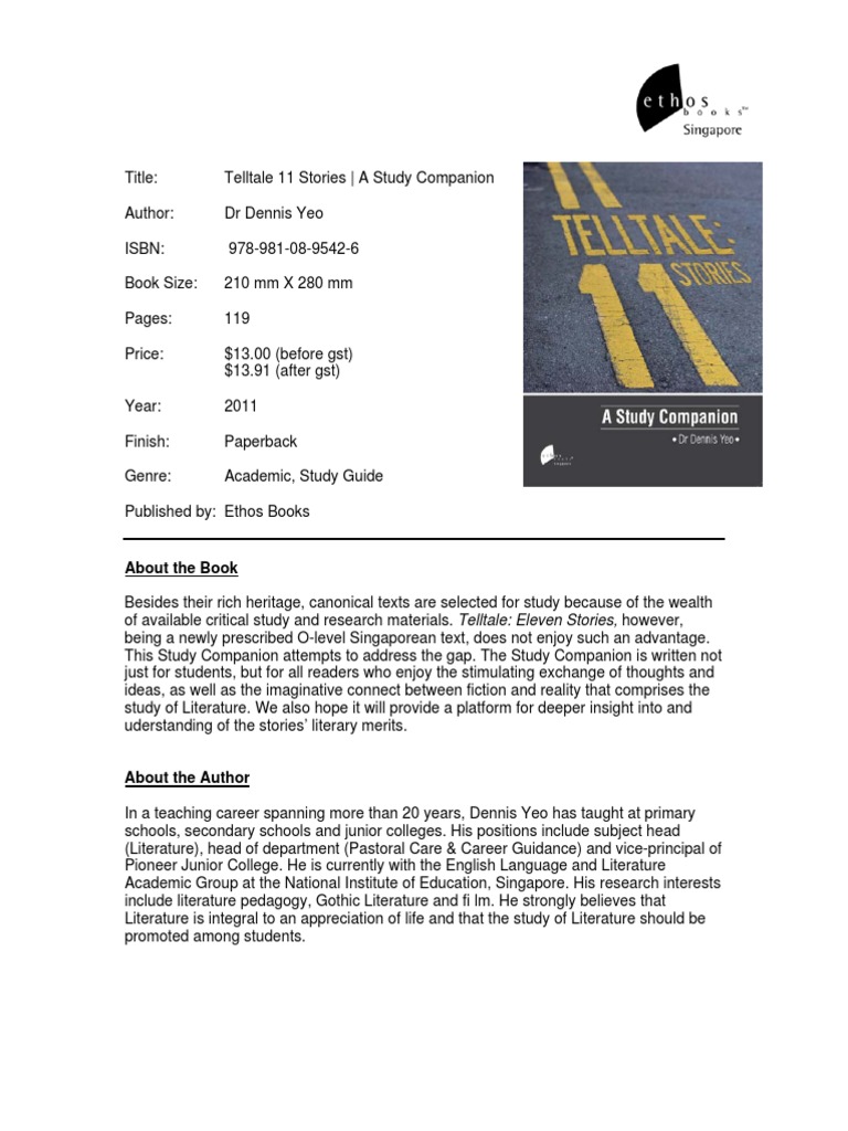 Telltale Eleven Stories Study Guide | PDF