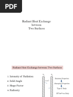 Radiant Heat Exchange Between Two Surfaces Two Surfaces