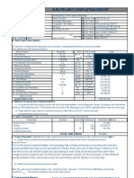 Sub-Project Completion Report: Date Completed