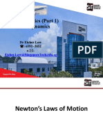 Lecture 5 Newton's Laws of Motion