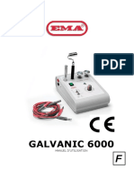 GALVANIC 6000 Ionophorese Et Désincrustation Visage MANUEL D UTILISATION EMA