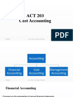 ACT 203 Cost Accounting: 04/05/2023 B Com (Finance/ Accounting), RTC, Thimphu