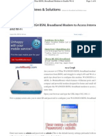 BSNL Broadband Wify Setup