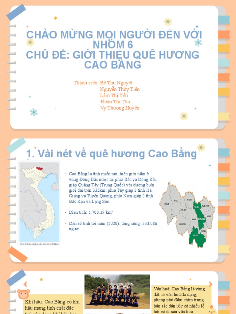 Chào Mừng Mọi Người Đến Với Nhóm 6 Chủ Đề: Giới Thiệu Quê Hương Cao ...