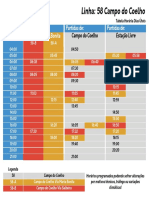 Horários linha 58 Campo do Coelho