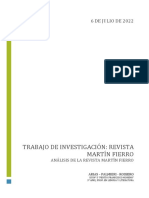 Trabajo Práctico de Investigación de La Revista Martín Fierro