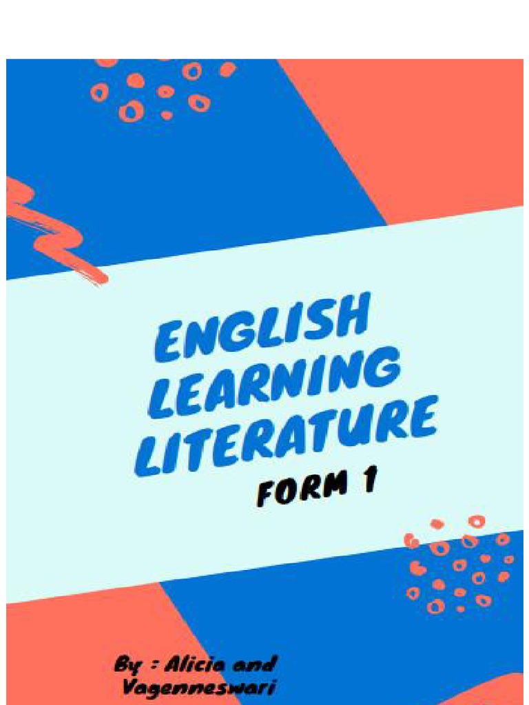 Handbook for Form 1 English Literature | PDF | Reading Comprehension ...