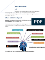 Artificial Intelligence Class 10 Notes