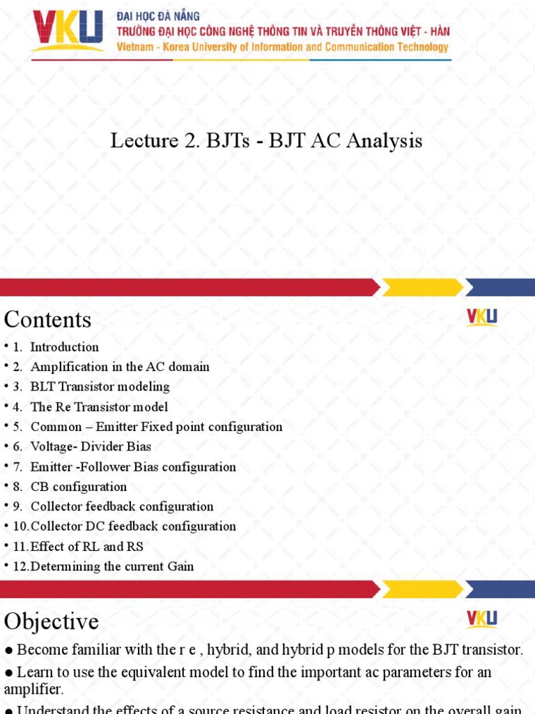 BJT AC Analysis Techniques | PDF | Bipolar Junction Transistor | Amplifier