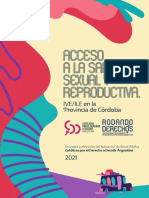 Acceso A La Salud Sexual y Reproductiva,: IVE/ILE en La Provincia de Córdoba