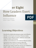 Chapter Eight: How Leaders Exert Influence