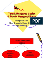 Ceramah Teknik Menjawab Soalan & Teknik Mengambil Nota