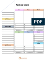 Planificador Semanal Objetivos y Menu-Editable