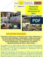 Asignatura Ecología Desastres Naturales. Fenómeno El Niño: Semestre 2022-II