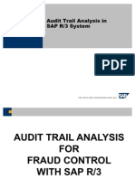 Audit Trail Analysis in SAP R3 System