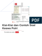 Kisi-Kisi Dan Contoh Soal Keswa Polri - SILABUS