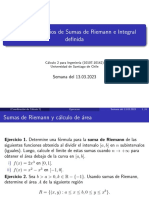 Clase 3 Ejercicios de Sumas de RIemann e Integral Definida