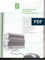 Cap - 5 Estrategias de Enseñanza para La Promoción de Aprendizajes Significativos